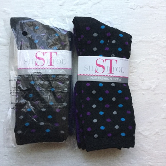 SilverToe fashion crew socks.....6 pairs - Picture 2 of 5